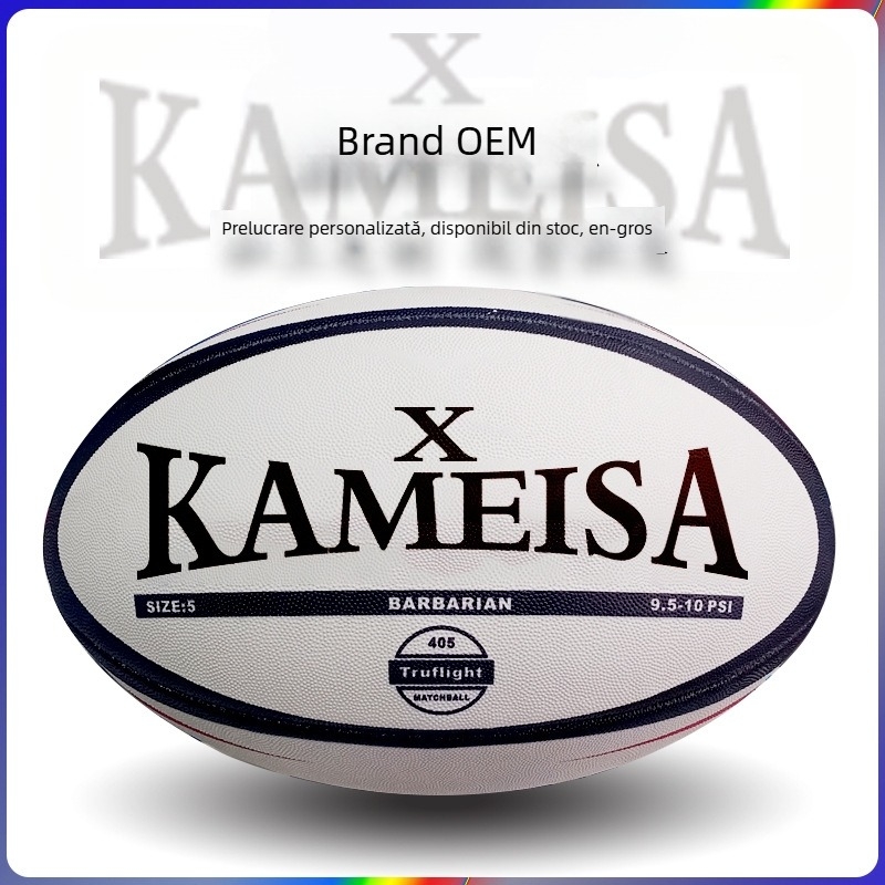 Minge rugby personalizată — construcție din cauciuc, cusătură pe mașină, imprimare logo disponibilă