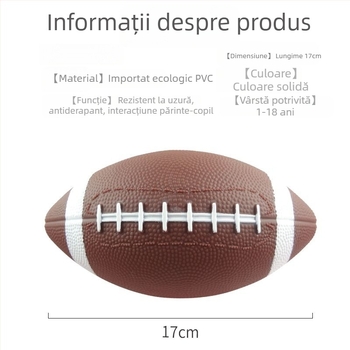 Minge de fotbal cu steag pentru copii, antrenament în aer liber, din cauciuc, cusătură adezivă, fără siglă