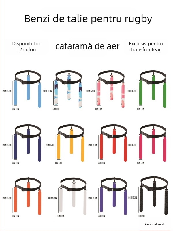 Centură de talie pentru flag football cu 3 șnururi | Xbbeast PVC, cusut la mașină