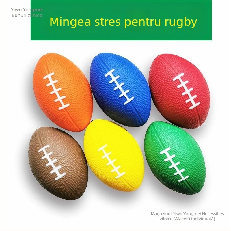 Minge de antrenament pentru mână rugby - burete PU moale, elastic, cusută la mașină