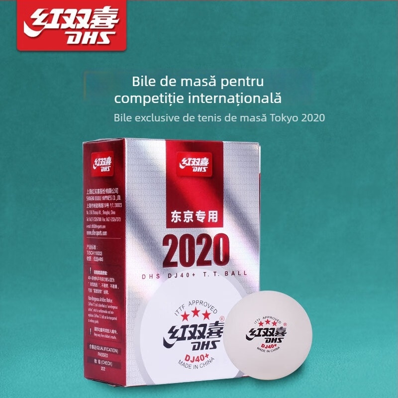 Minge pentru tenis de masă DHS 40+ 3 stele ABS+