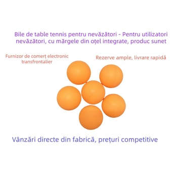 Set de tenis de masă pentru nevăzători, 6 bucăți, material PP, fără siglă