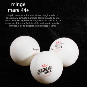 Minge ping-pong DHS, ABS, cusută, pentru exterior și antrenament