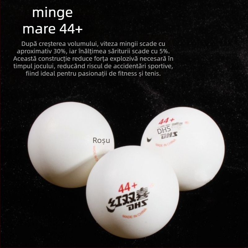 Minge ping-pong DHS, ABS, cusută, pentru exterior și antrenament