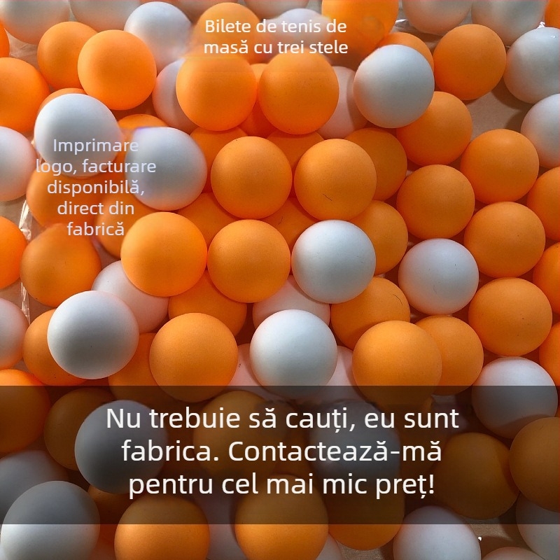 Minge de tenis de masă ABS – înaltă elasticitate, logo personalizabil, antrenament profesionist