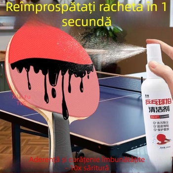Spray de curățare pentru rachetă de ping-pong — detergent universal, dezinfectare sigură, 100 ml, cutie cu 200 buc.