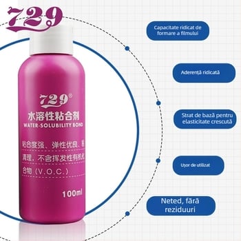 Lipici inorganic, pe bază de apă, pentru ping-pong | Brand 729, Cod produs 729, potrivit pentru echipamente de fitness