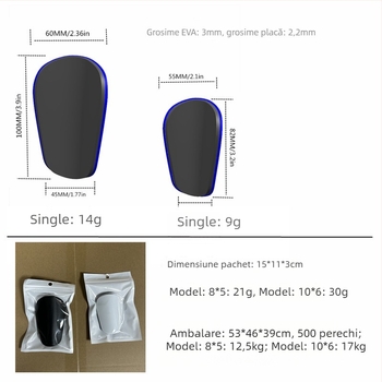 eubi Apărătoare de tibie pentru fotbal – plastic, personalizare disponibilă, echipament de protecție
