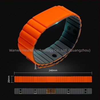 Brățară Bio-Resonanță cu cip de 12 nuclee, brățară magnetică din silicon pentru îmbunătățirea microcirculației, tehnologie de unde scalare