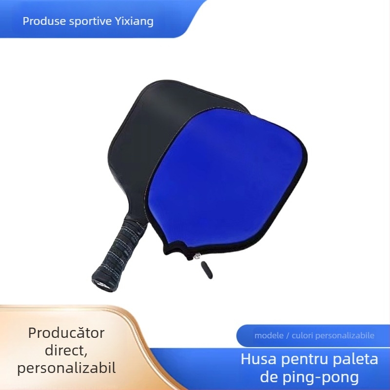Husă de protecție pentru racheta de ping-pong, material diving, personalizare disponibilă, imprimare a siglei, sac de depozitare simplu