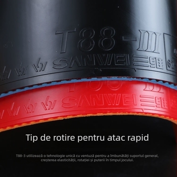 Set adeziv pentru antrenament tenis de masă, 2 bucăți, brand 3D, destinat tenisului de masă și badmintonului