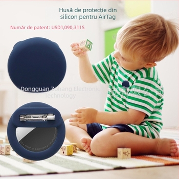 Carcasă de protecție din silicon pentru AirTag, pentru animale de companie și ghiozdane – formă pălărie, stil fashion, turnare prin presare la cald, suport pentru personalizare