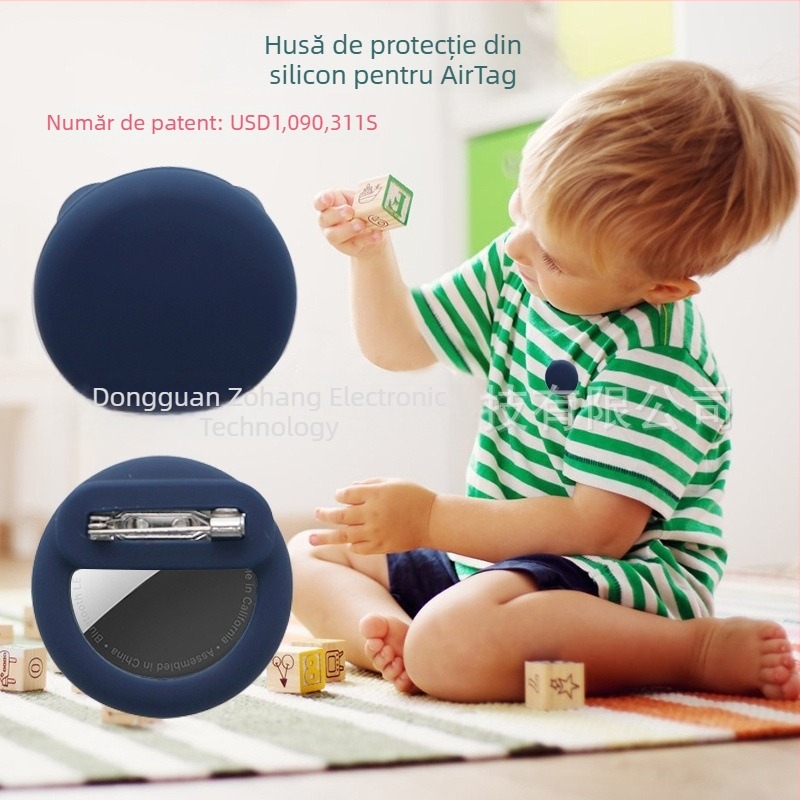 Carcasă de protecție din silicon pentru AirTag, pentru animale de companie și ghiozdane – formă pălărie, stil fashion, turnare prin presare la cald, suport pentru personalizare