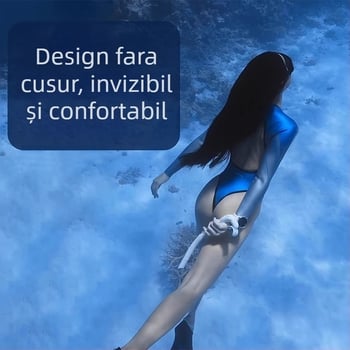Costum de neopren pentru femei, șosete de scufundare, dresuri cu protecție solară și slip bikini pentru înot și surfing vara