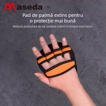 Mănuși de protecție pentru palmă din material de scufundare Max, pentru fitness, ciclism și tir — design cu patru degete, antiderapant