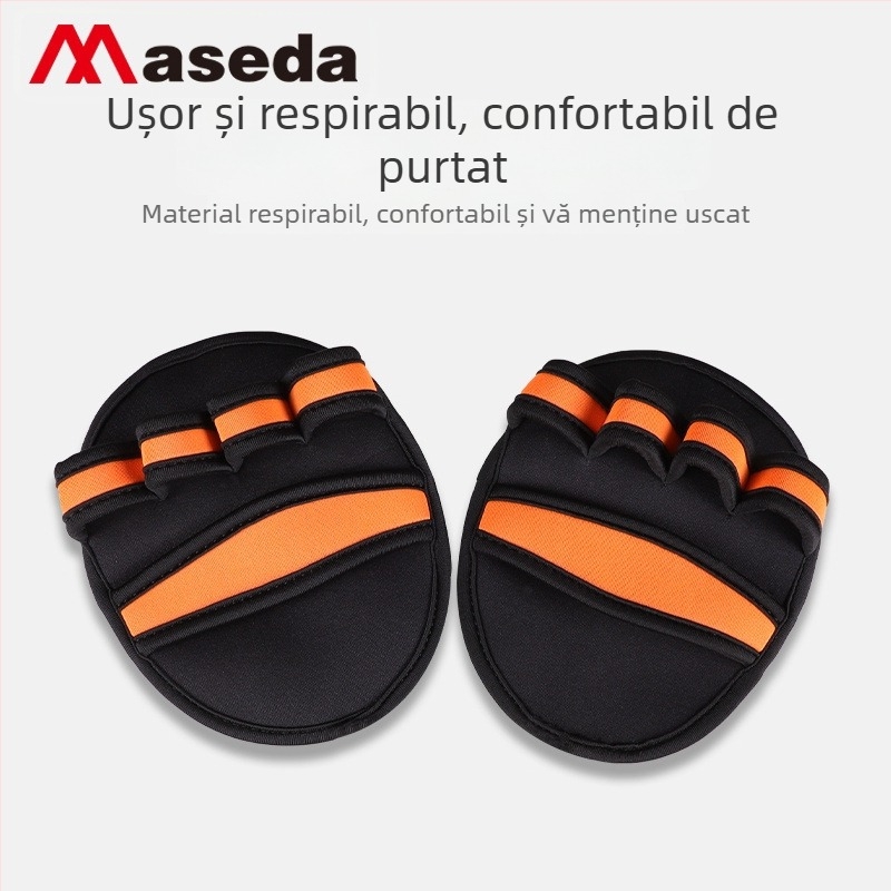 Mănuși de protecție pentru palmă din material de scufundare Max, pentru fitness, ciclism și tir — design cu patru degete, antiderapant
