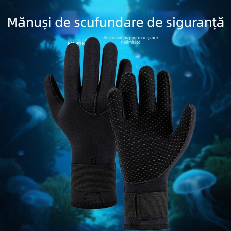 Mănuși de neopren 3mm pentru scufundări și snorkelling – anti-alunecare, anti-zgârietură, rezistente la uzură, calde și rezistente la frig