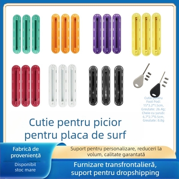 Box fin pentru placă de surf cu sloturi F și X, cutie pentru coadă rudder, PVC, potrivire universală