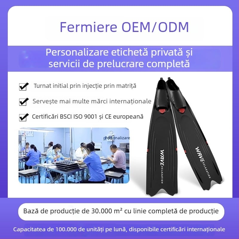 Fins pentru scufundări – Material TPR, Personalizabile, marcă privată autorizată
