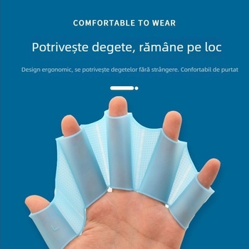 Palete de mână din silicon în formă de broscuță pentru înot, personalizabile – pentru adulți și tineri