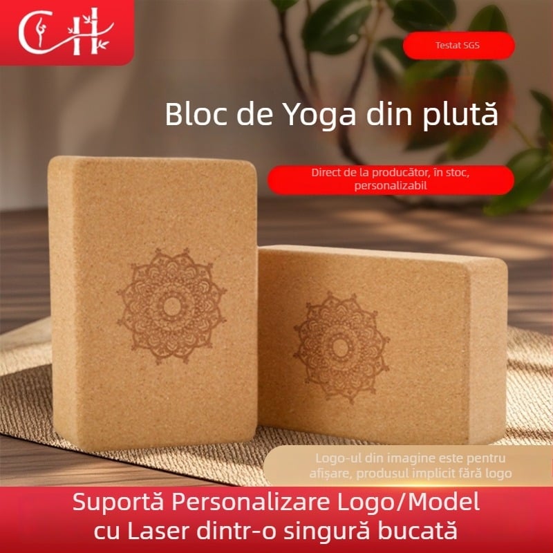 Nagahiro bloc de yoga din plută, 730 g, personalizare logo