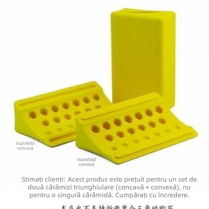 Bloc de yoga triunghiular din EVA pentru deschiderea umerilor, eliberarea fasciei și antrenament de reabilitare