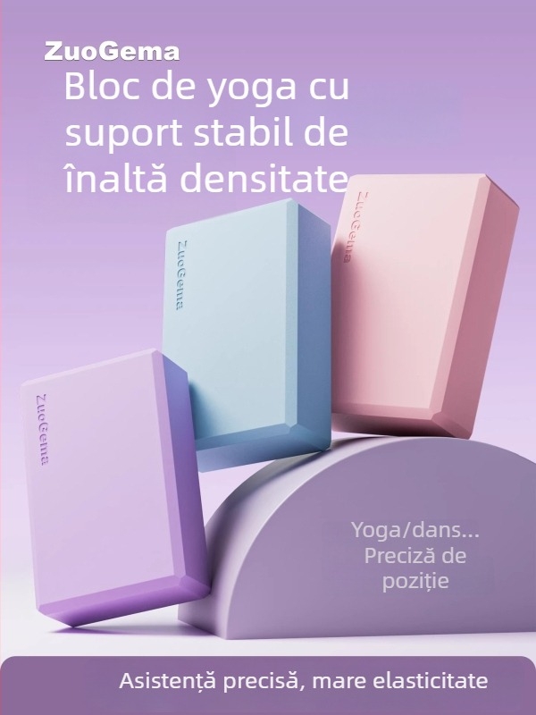 Yoga Brick Hongjie, spumă EVA de înaltă densitate, pentru adulți și copii, practică yoga și dans
