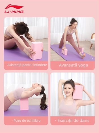 Bloc de yoga Li Ning | EVA, 200 g, pentru fitness și dans