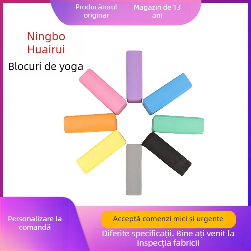 Huarui bloc EVA de yoga, densitate înaltă, pentru exerciții de presare a piciorului, 100 g