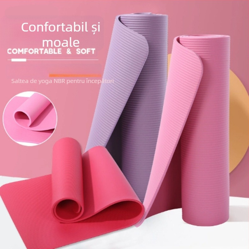 Covor de yoga antiderapant pentru bărbați și femei, pentru începători, utilizare acasă