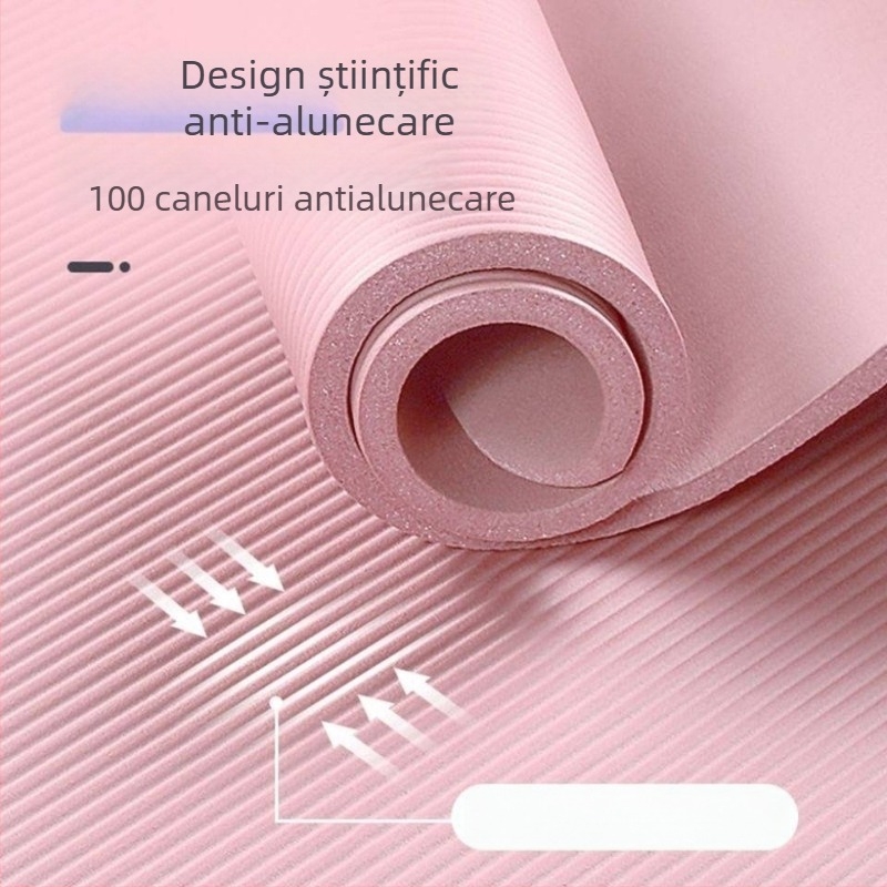 Covor de yoga antiderapant pentru bărbați și femei, pentru începători, utilizare acasă
