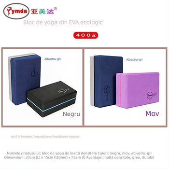 Bloc de yoga EVA din spumă, 400 g, brand Yamada YMDA, model 2025726, pentru fitness, definire corporală și dans