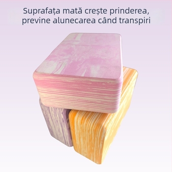 Bloc de yoga pentru femei – EVA, densitate înaltă, 190 g, Hongjia, exerciții acasă și dans