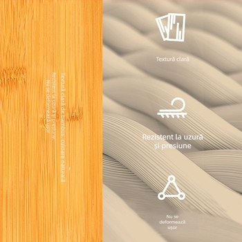 Bloc de yoga din bambus – 650 g ±50 g, procesare și personalizare disponibile