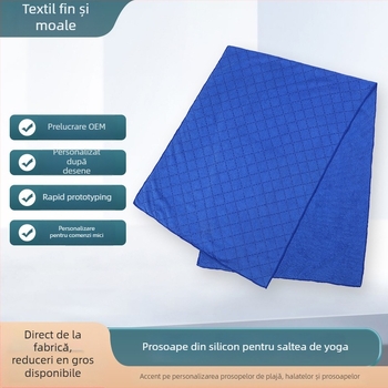 Prosop pentru covoraș de yoga Ainlion, microfibră, antiderapant, absorbant pentru transpirație, utilizare interioară/exterioară, 300 g