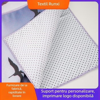 Prosop de yoga din microfibră - antiderapant, absorbant, moale și portabil; Material: Microfibră; Categoria: Prosop de yoga; Grosime: consultați serviciul; Greutate: consultați serviciul; Personalizare: disponibilă