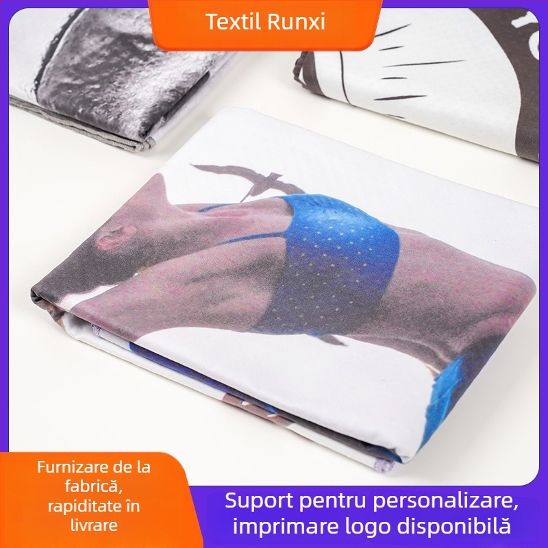 Prosop de yoga din microfibră - antiderapant, absorbant, moale și portabil; Material: Microfibră; Categoria: Prosop de yoga; Grosime: consultați serviciul; Greutate: consultați serviciul; Personalizare: disponibilă