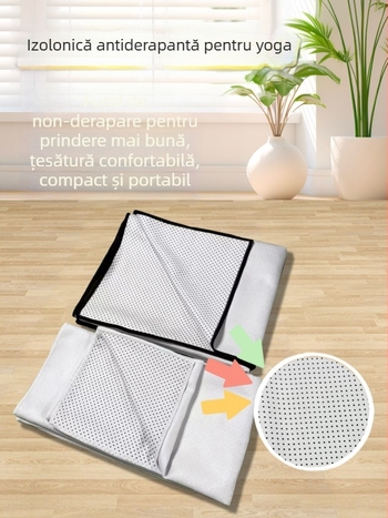 Prosop de yoga din Ant țesătură — portabil, uscare rapidă, lavabil pentru fitness