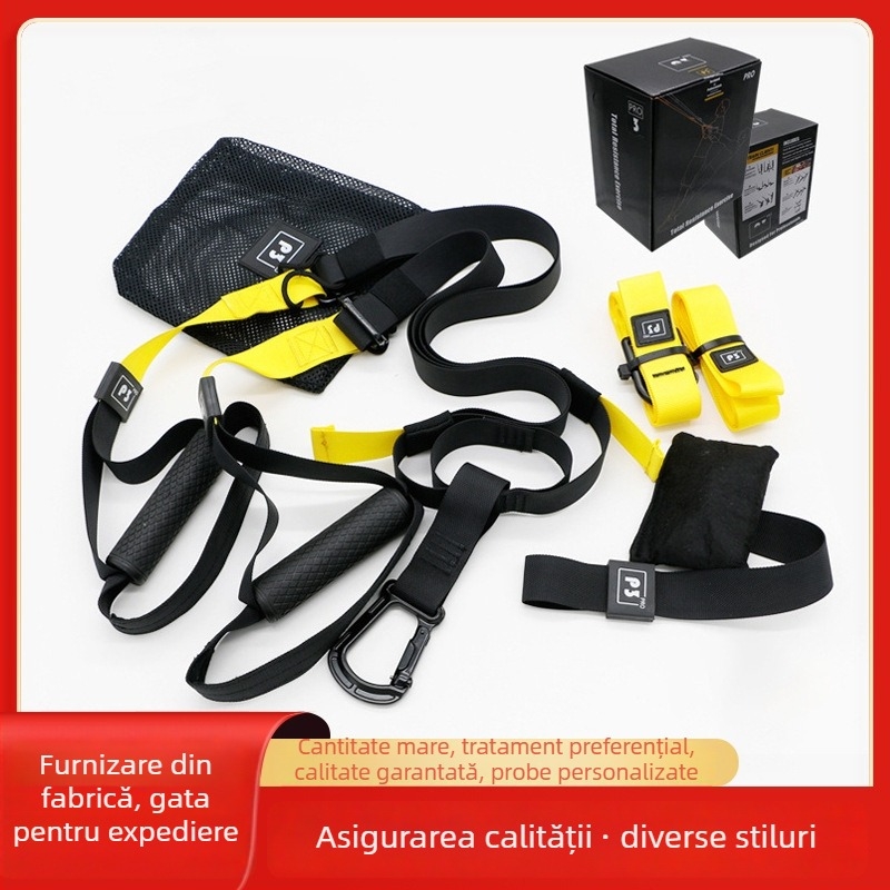 Jay Centură de antrenament pentru suspensie — Poliester cu rezistență înaltă, Întinzător elastic, pentru adulți