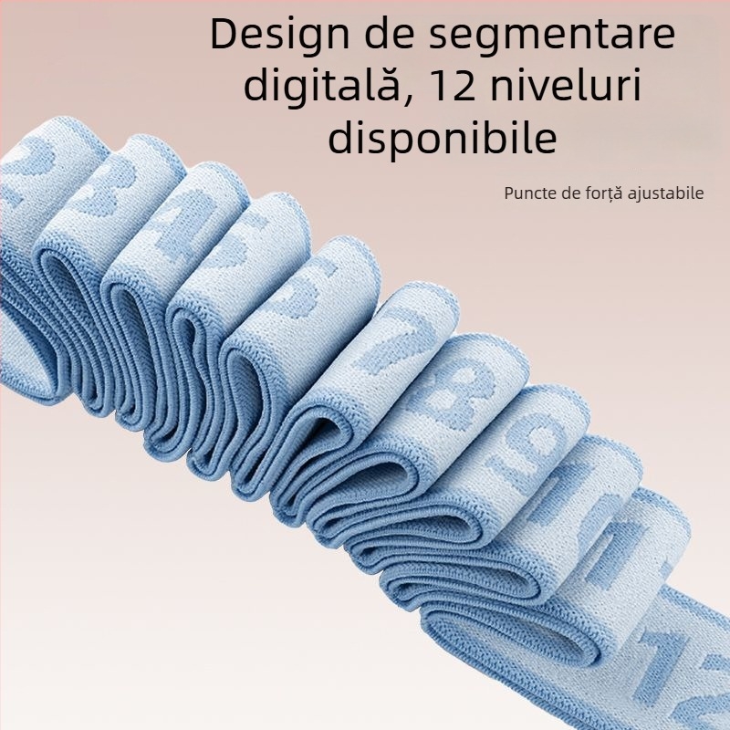 Bandă de yoga cu rezistență pentru creșterea masei musculare cu rezistență digitală, destinată persoanelor de vârstă mijlocie și în vârstă pentru antrenarea mușchiului fesierului mare și a mușchilor picioarelor (Material: Altul; Brand: Altul).