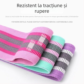 Dazzling Curea de Rezistență din Latex cu Inel de Șold pentru Antrenament de Fese, Genuflexiuni și Yoga – Antiderapantă