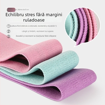 Dazzling Curea de Rezistență din Latex cu Inel de Șold pentru Antrenament de Fese, Genuflexiuni și Yoga – Antiderapantă