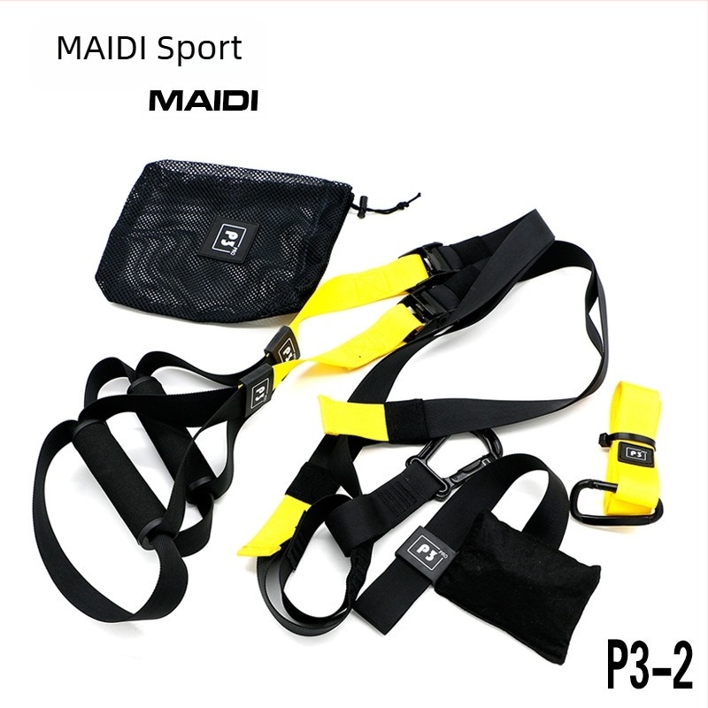 Maddie Dispozitiv de tensiune pentru suspensie – Material tip bandă, Curea de antrenament pentru întărirea centului corpului, potrivit pentru sală în interior și în aer liber