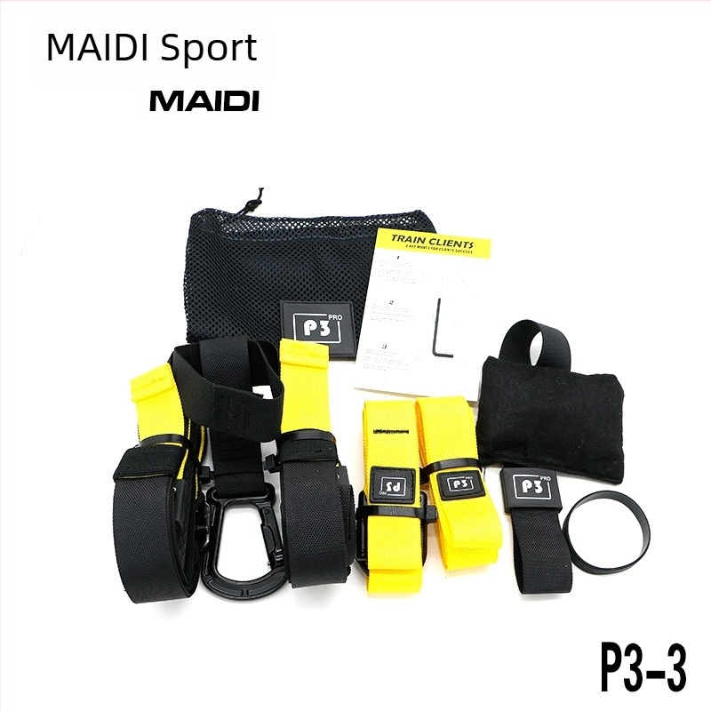 Maddie Dispozitiv de tensiune pentru suspensie – Material tip bandă, Curea de antrenament pentru întărirea centului corpului, potrivit pentru sală în interior și în aer liber