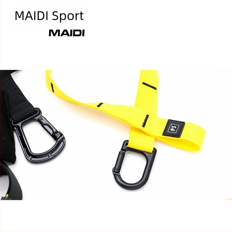 Maddie Dispozitiv de tensiune pentru suspensie – Material tip bandă, Curea de antrenament pentru întărirea centului corpului, potrivit pentru sală în interior și în aer liber
