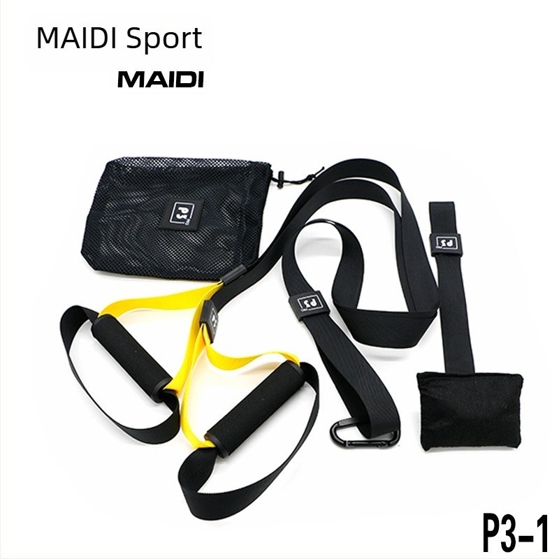 Maddie Dispozitiv de tensiune pentru suspensie – Material tip bandă, Curea de antrenament pentru întărirea centului corpului, potrivit pentru sală în interior și în aer liber