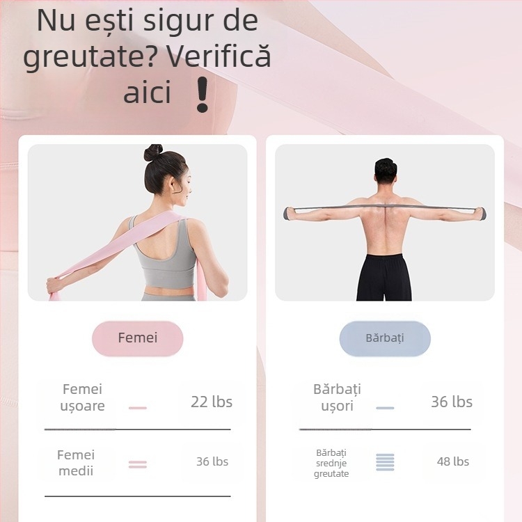 Bandă de rezistență pentru yoga – spate și fesieri, întindere spate și umeri, bandă de fitness, Cod produs Yrt-llq240713, Material: Altul, Brand: Altul
