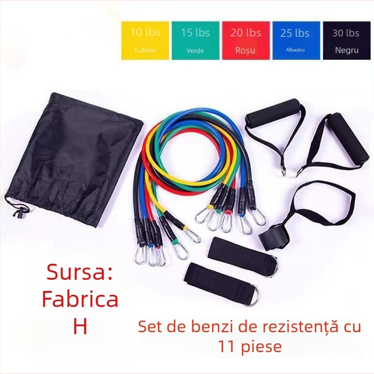 Water Minister Set cu 11 piese de rezistență – kit de fitness din TPE pentru antrenament