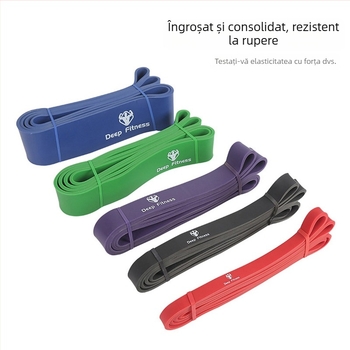 Bandă de rezistență din latex cu inel de tracțiune pentru fitness