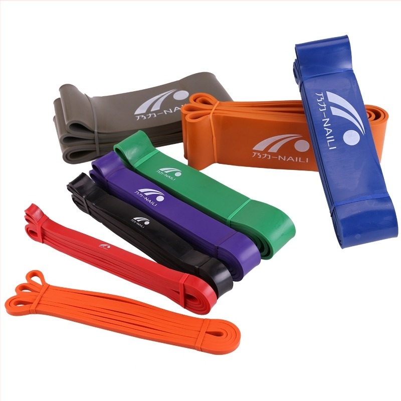Bandă de asistență pentru tracțiune – bandă de rezistență circulară din latex | Nai Force | tip de tracțiune: frânghie de tracțiune | potrivită pentru echipamente de fitness și modelare corporală
